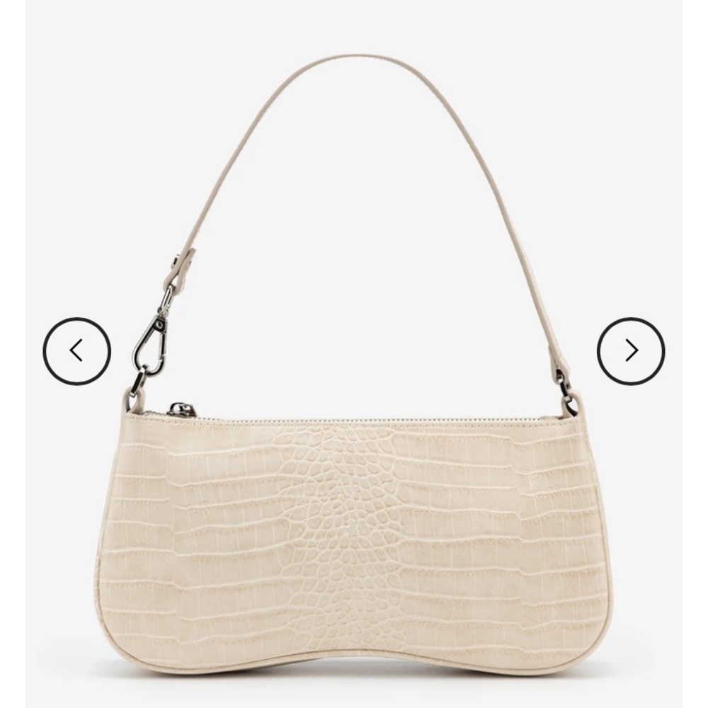 JW PEI Eva Shoulder Bag - Ivory Croc